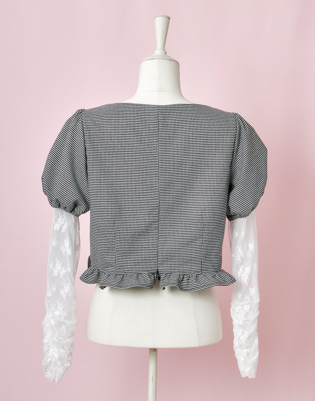 (September Delivery) mellfy memory Like a doll classic check Top