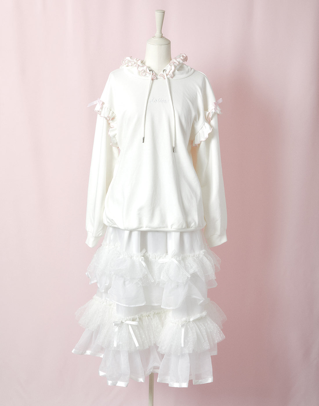 <Deliver In October> Lolime fluffy lace Skirt
