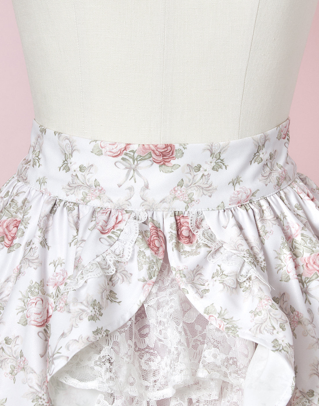 (October Delivery) mellfy memory Princess Rococo Rose lace Skirt