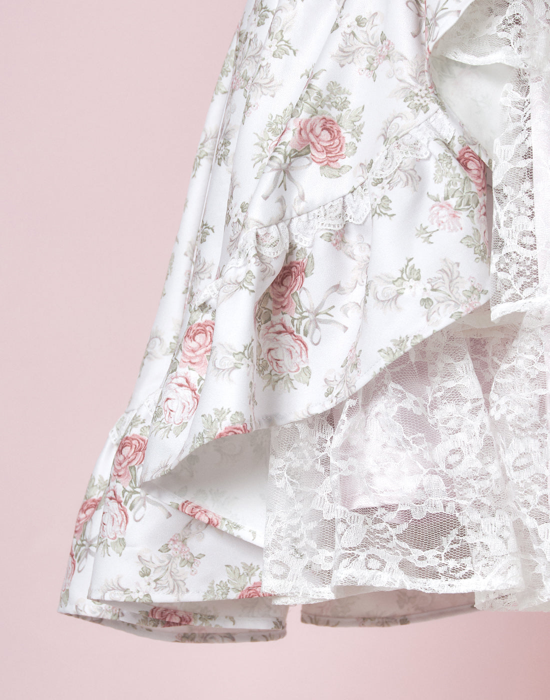 (October Delivery) mellfy memory Princess Rococo Rose lace Skirt