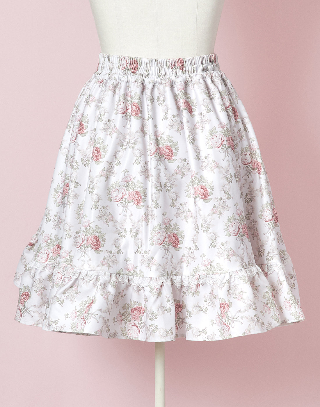 (October Delivery) mellfy memory Princess Rococo Rose lace Skirt