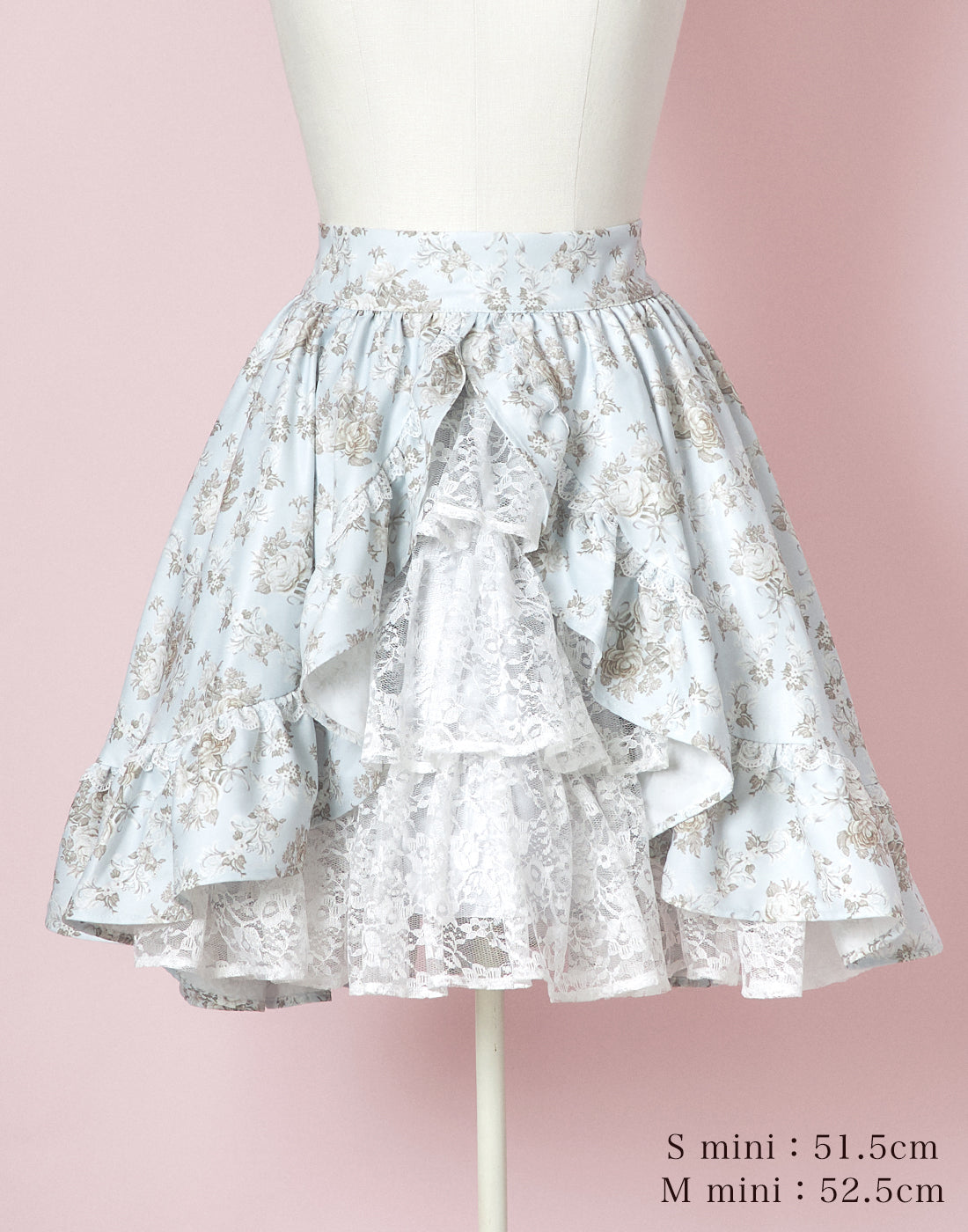 (October Delivery) mellfy memory Princess Rococo Rose lace Skirt