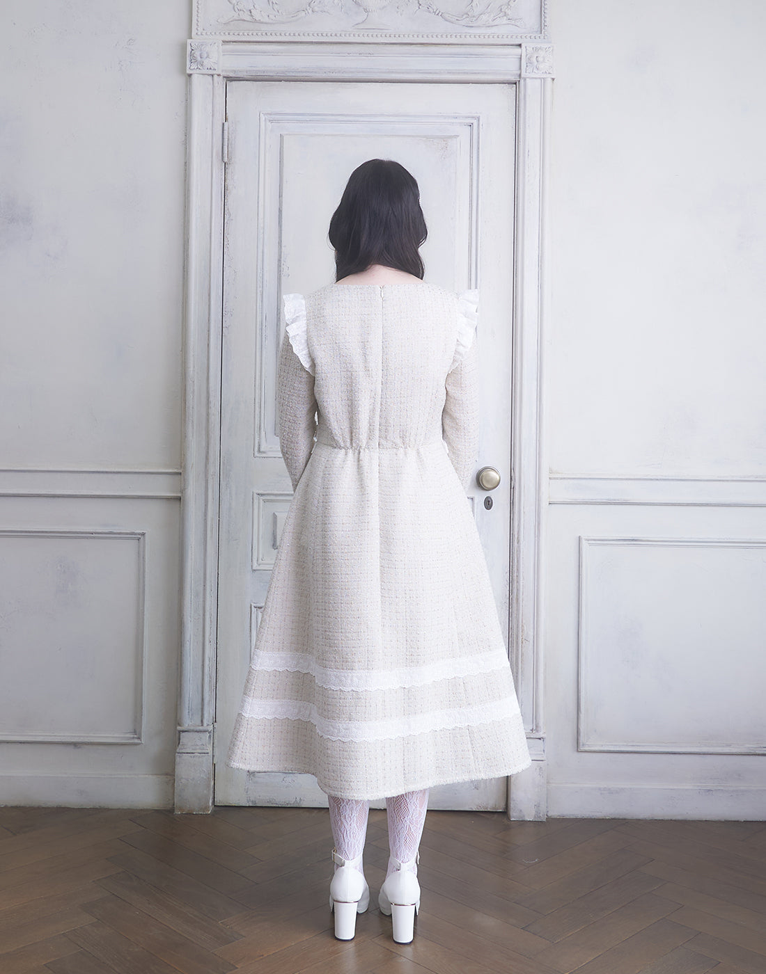 <Deliver In November> Lolime twinkle tweed Dress