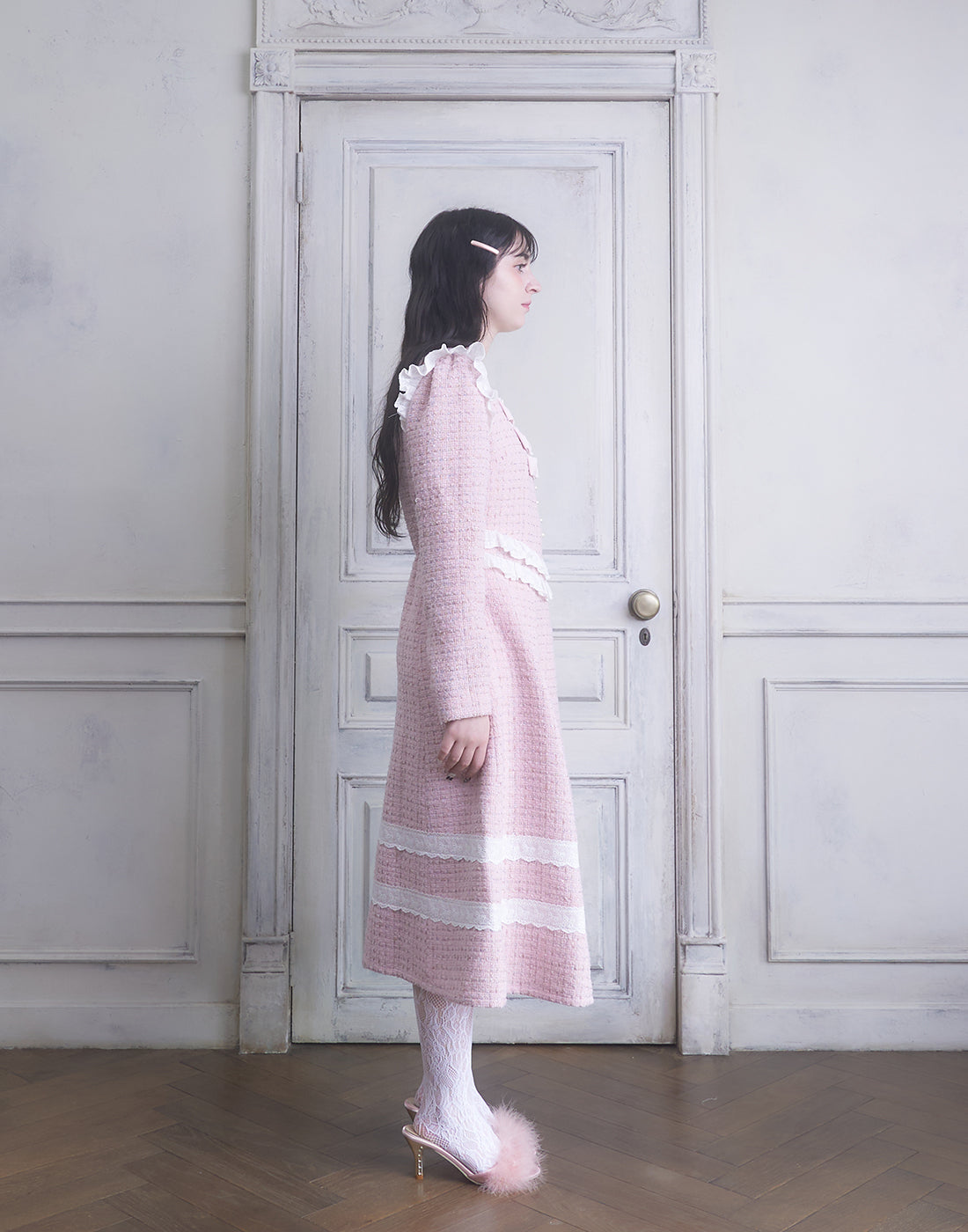 <Deliver In November> Lolime twinkle tweed Dress