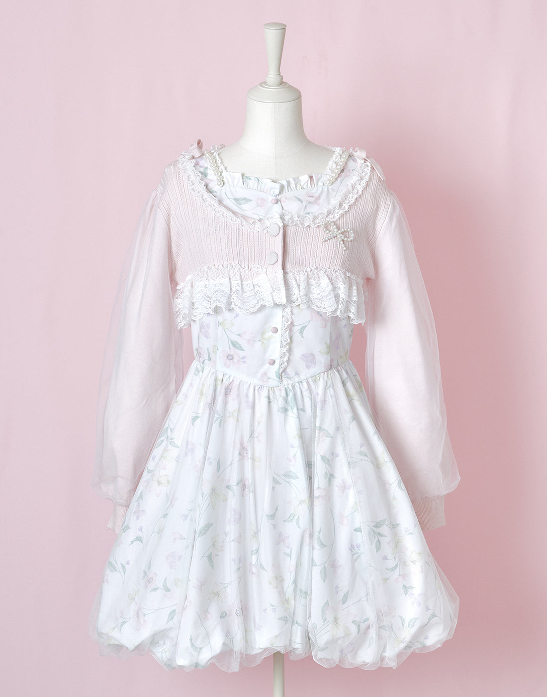 <March Delivery> mellfy memory Like sugar candy Knit Bolero