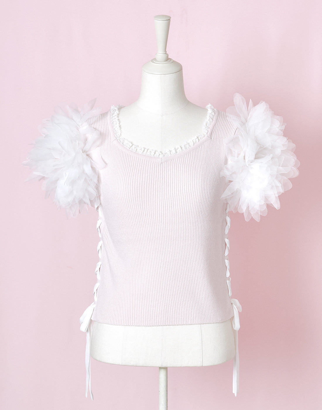 <March Delivery> mellfy memory Fairy flower sleeve Top