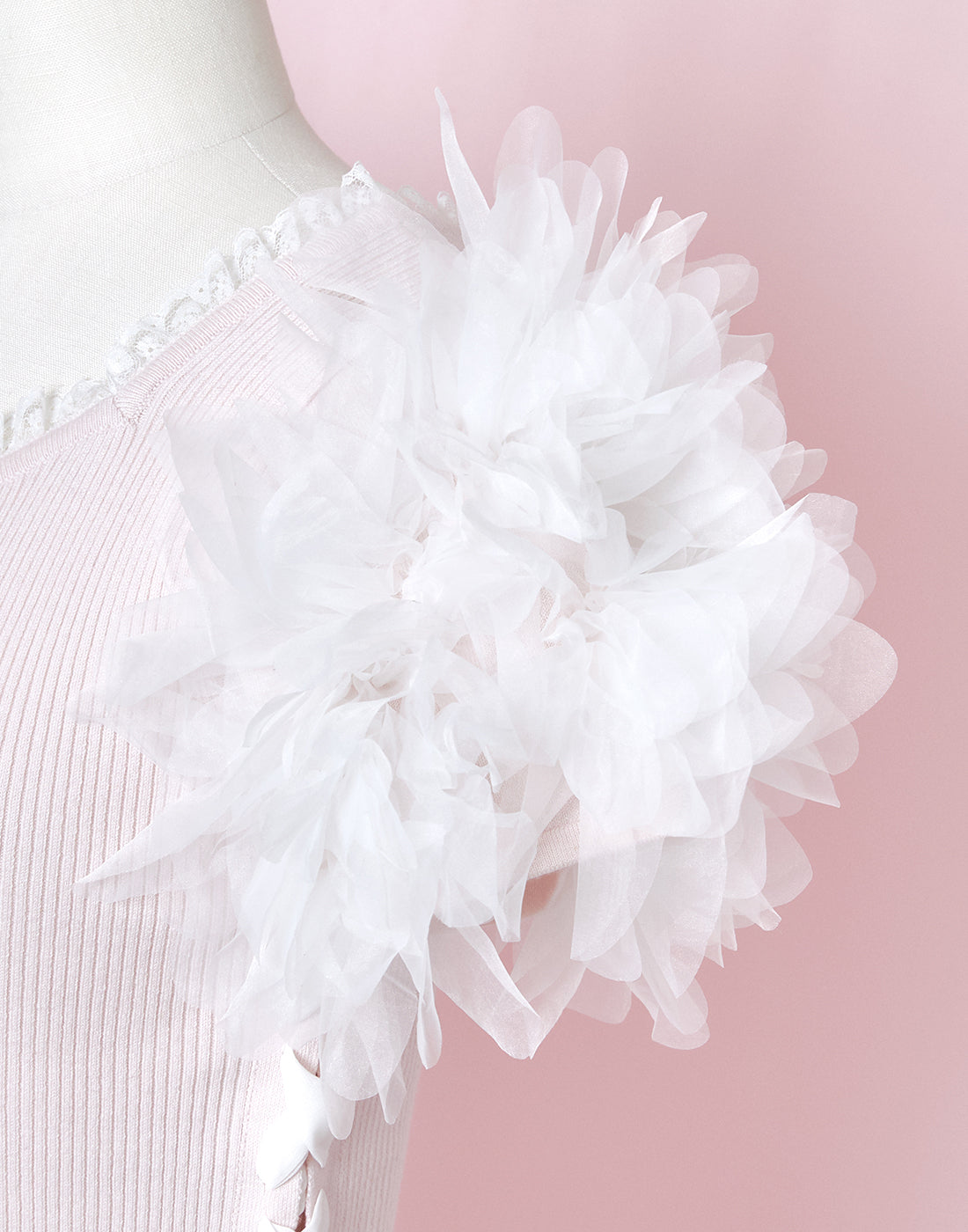<March Delivery> mellfy memory Fairy flower sleeve Top