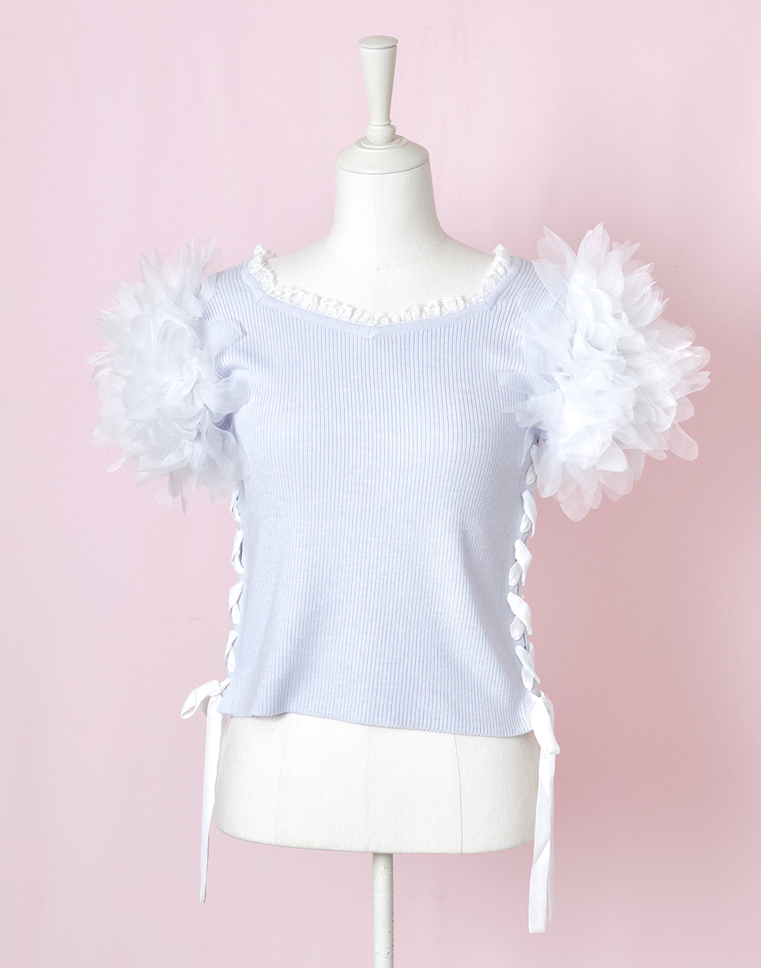 <March Delivery> mellfy memory Fairy flower sleeve Top
