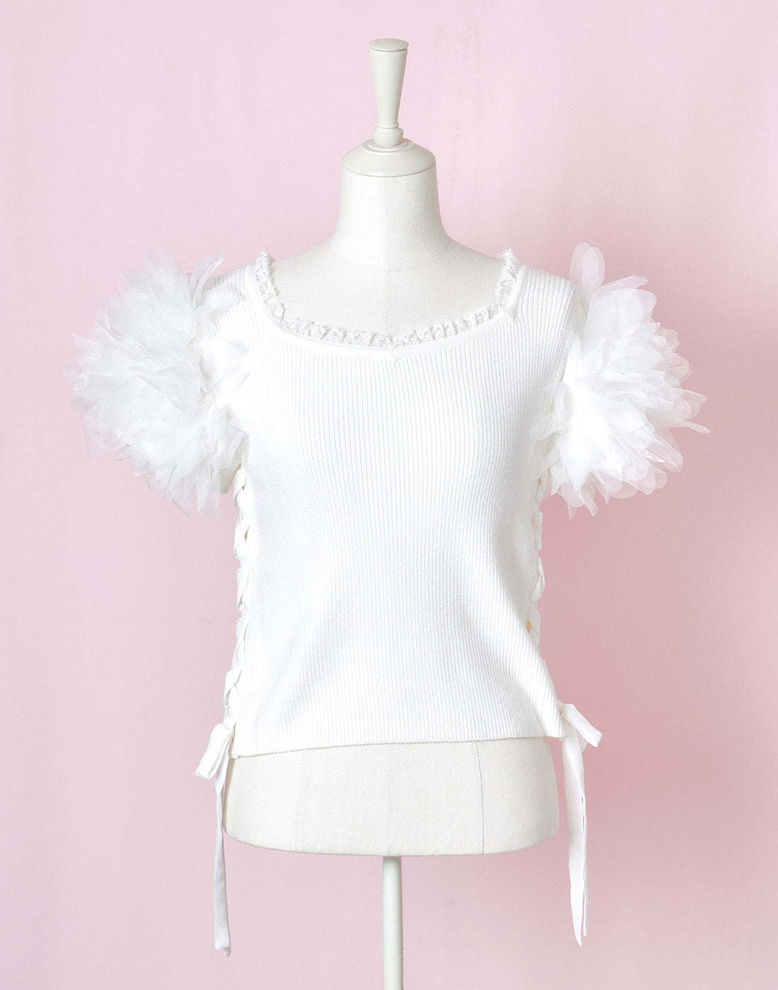 <March Delivery> mellfy memory Fairy flower sleeve Top