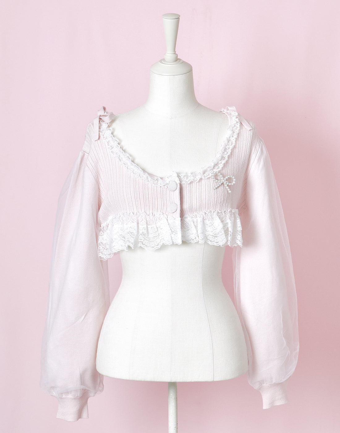 <March Delivery> mellfy memory Like sugar candy Knit Bolero