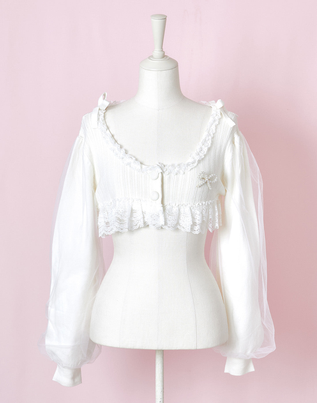 <March Delivery> mellfy memory Like sugar candy Knit Bolero