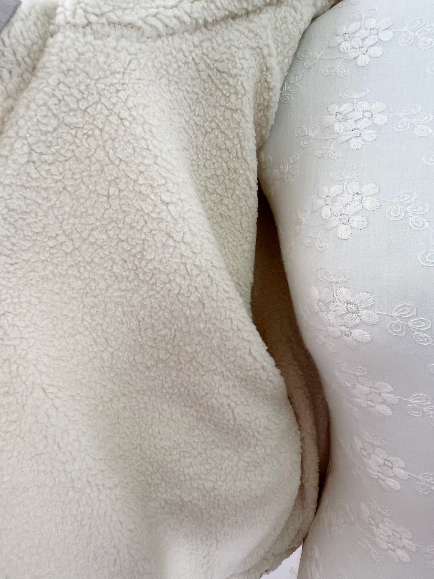 GRL Reversible Boa Puffer Jacket (Pink)