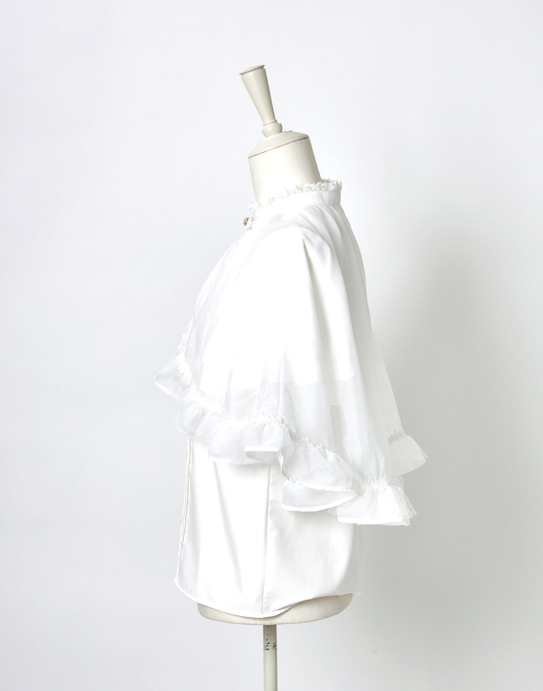 <April Delivery> mellfy memory Angel's play sheer cape Blouse