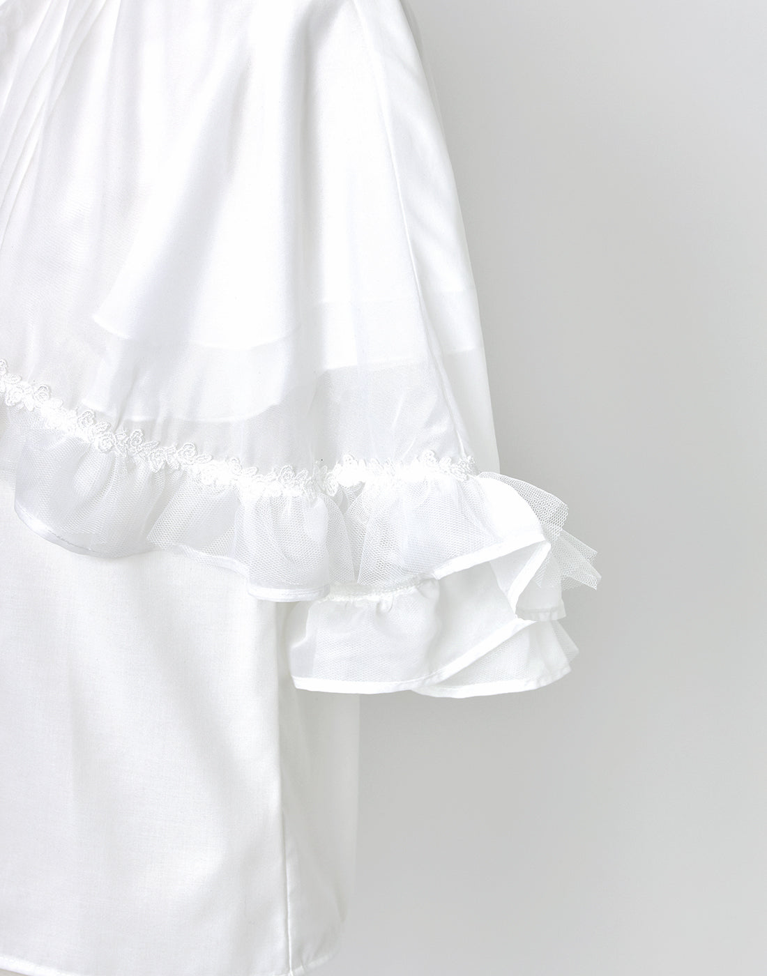 <April Delivery> mellfy memory Angel's play sheer cape Blouse
