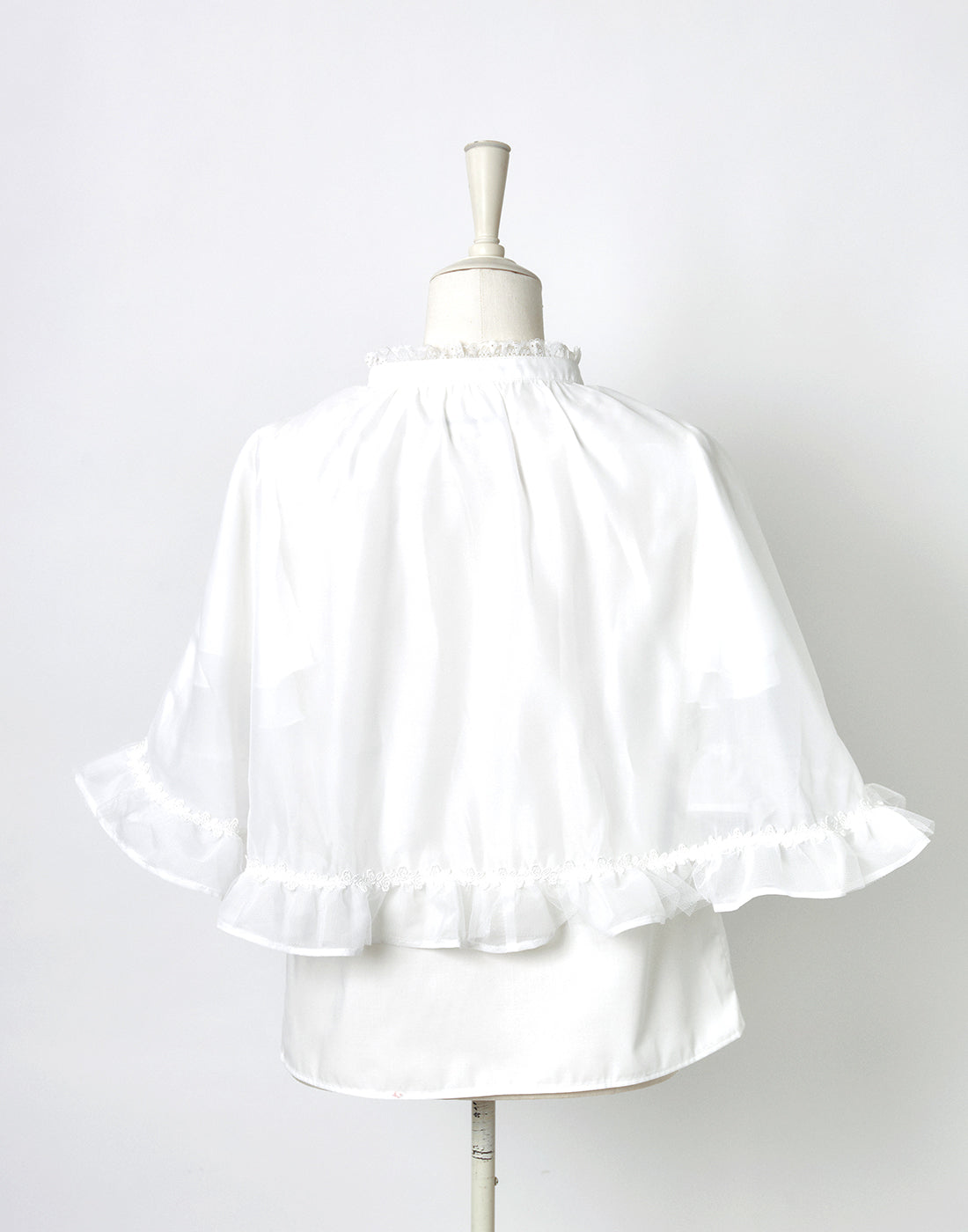 <April Delivery> mellfy memory Angel's play sheer cape Blouse