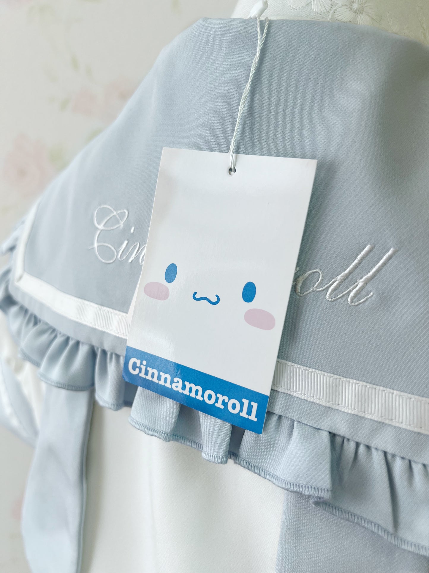 Cinnamoroll Sailor Bunny Collar Logo Embroidery Shirt