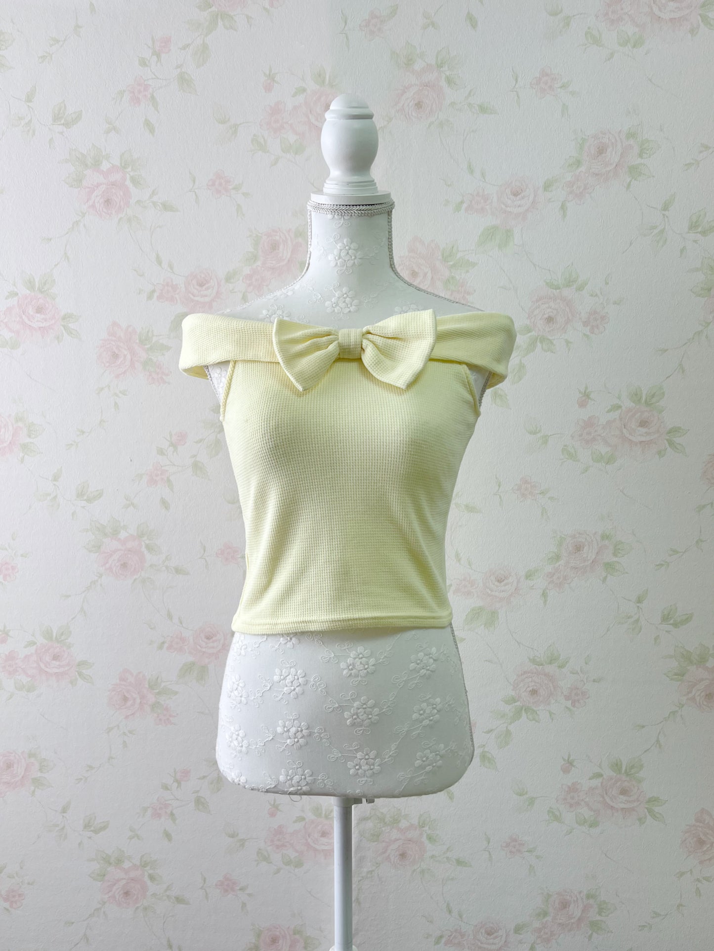 dazzlin Front Bow Off Shoulder Top