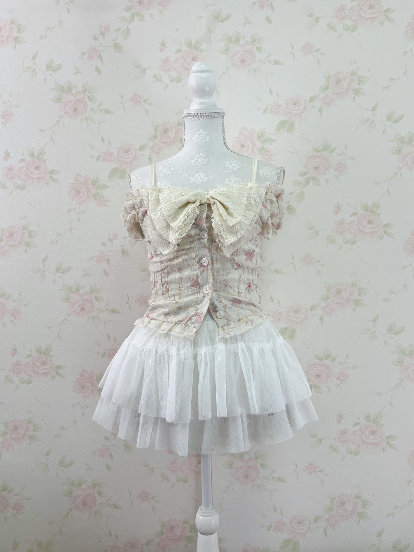 Shoujo Floral Cotton Blouse
