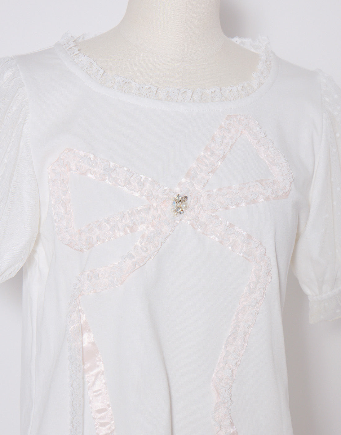 mellfy memory Hug me ribbon puff T-shirt