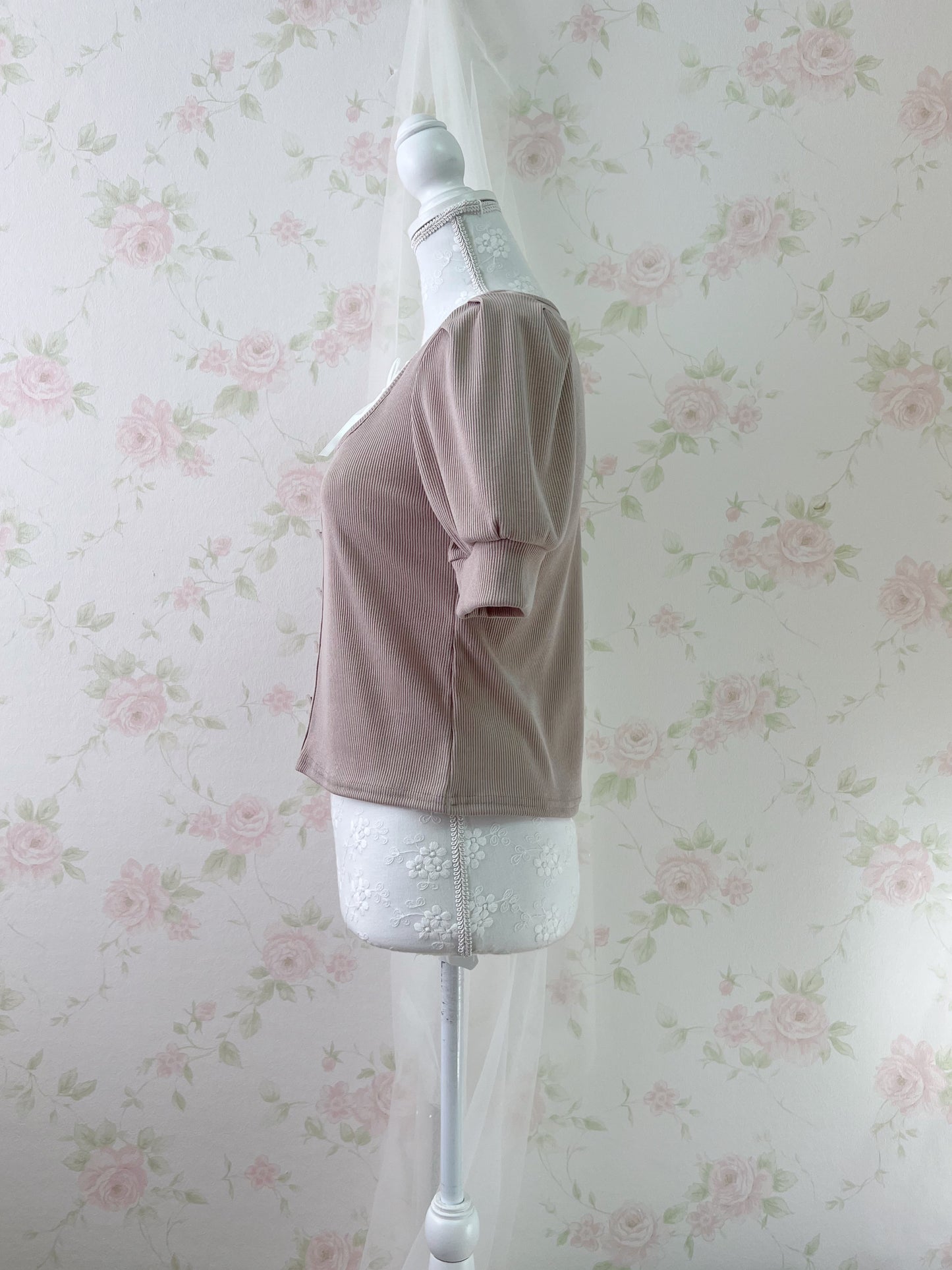 One Way Milkmaid Top (Pink)