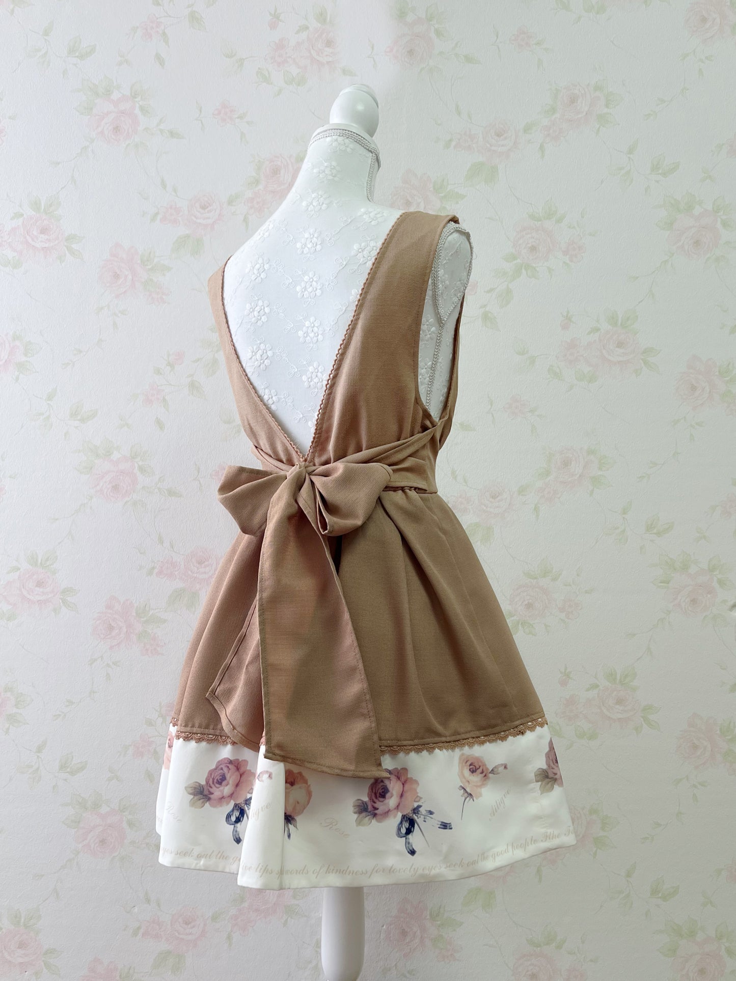 LIZ LISA Printed Rose Hem Jumper Dress