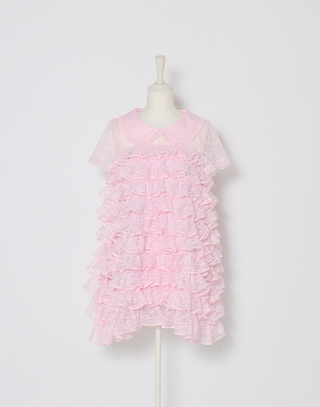 AVENCHUMU Full of frills lace tiered dress