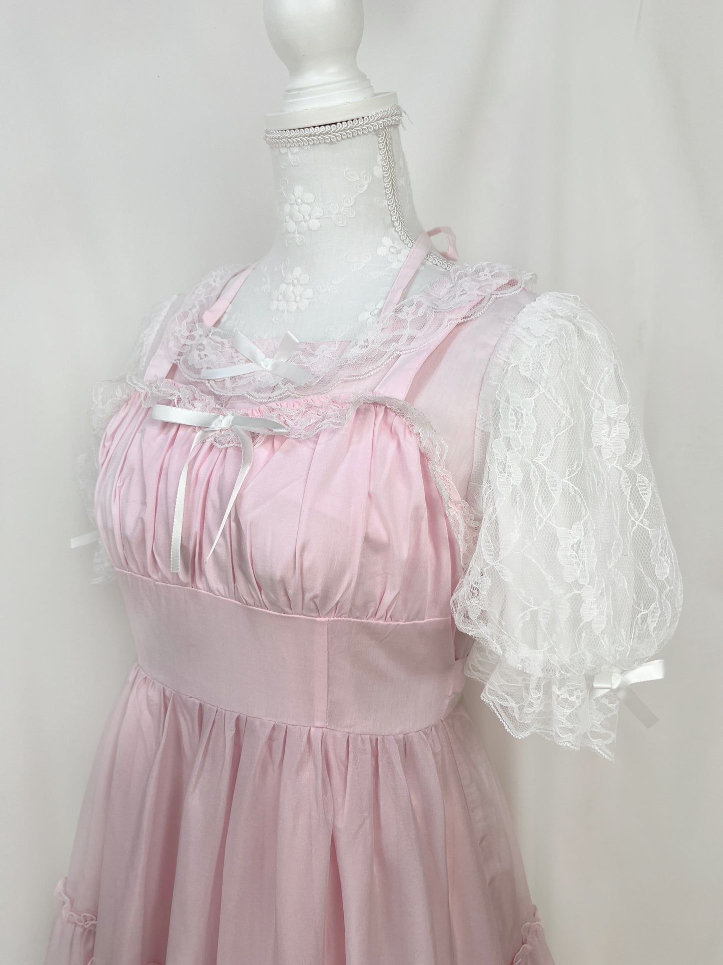 Lovely Tency Lolita Lace Tiered Jumper Dress