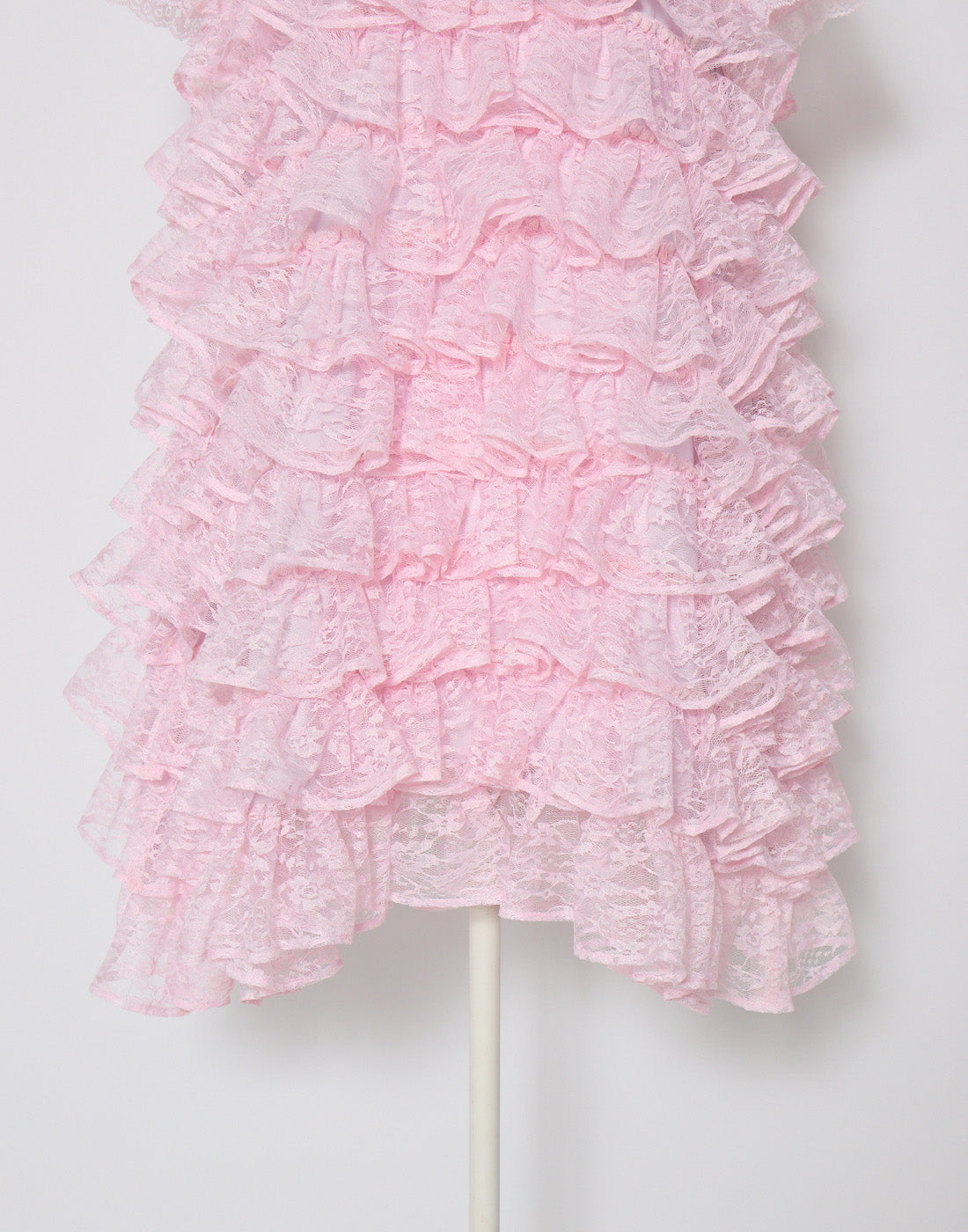 AVENCHUMU Full of frills lace tiered dress