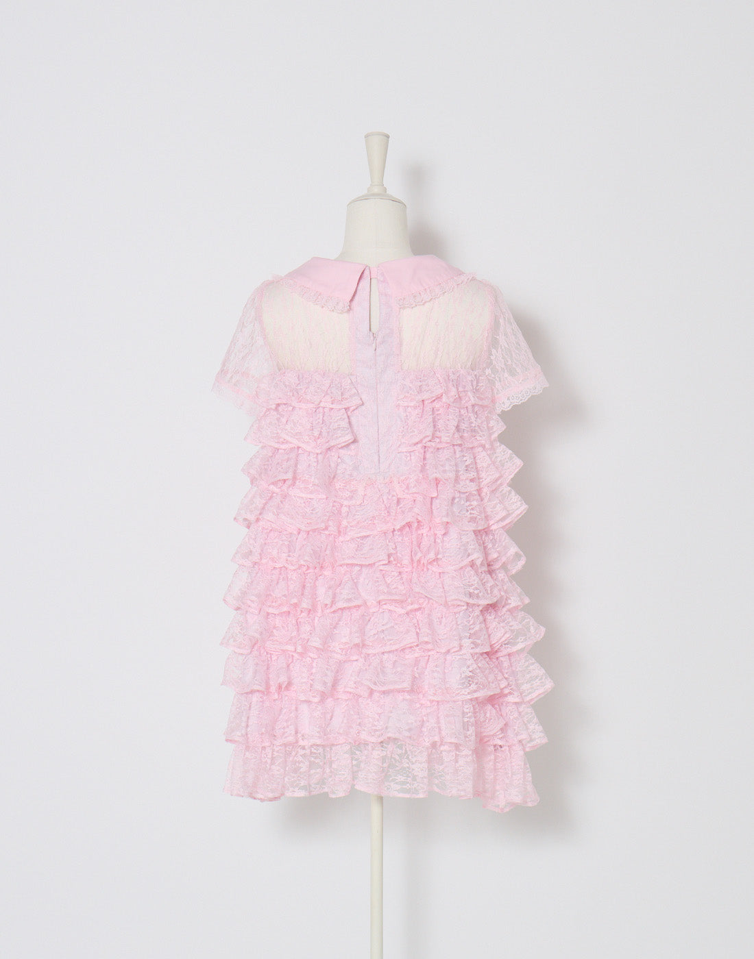 AVENCHUMU Full of frills lace tiered dress