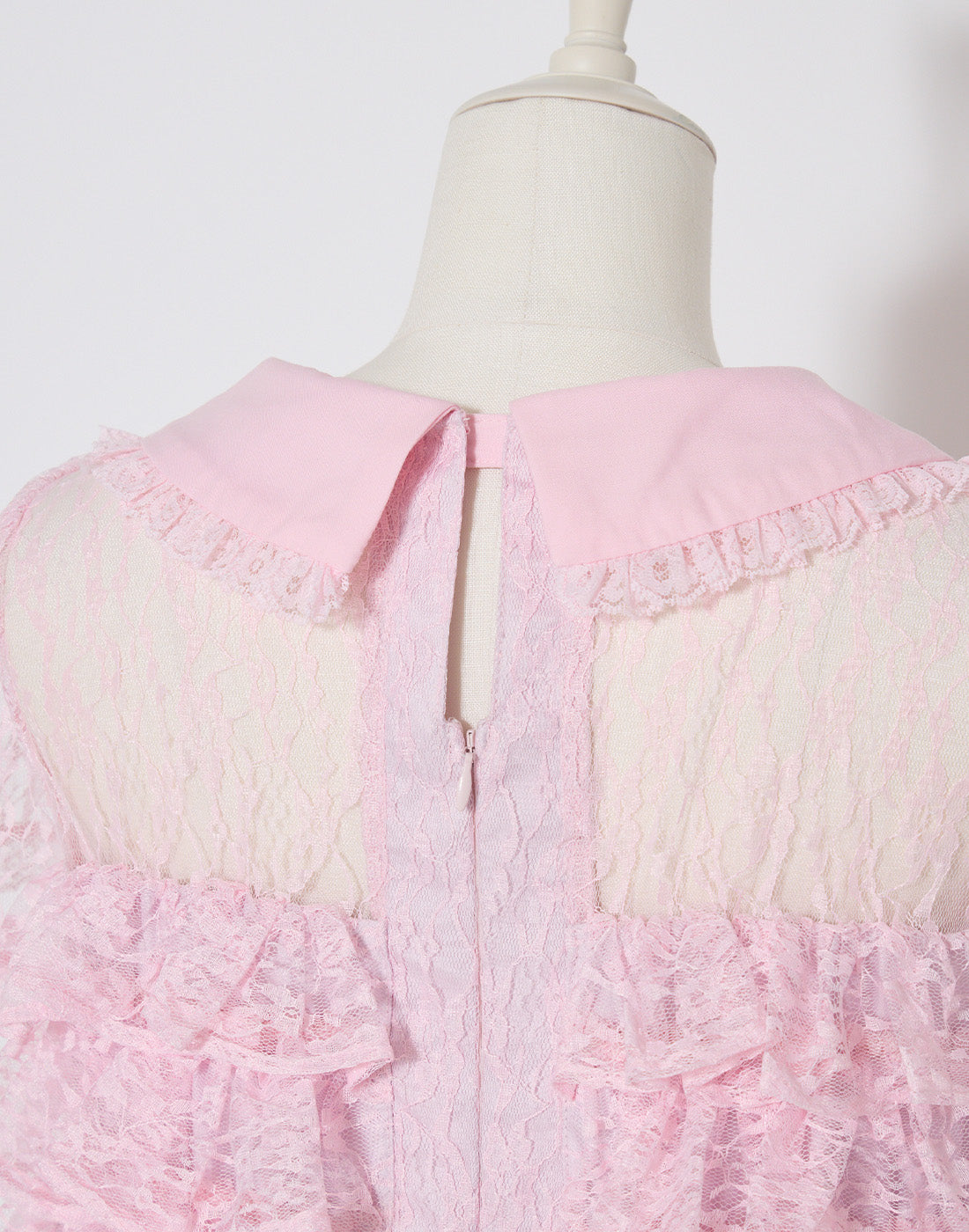AVENCHUMU Full of frills lace tiered dress