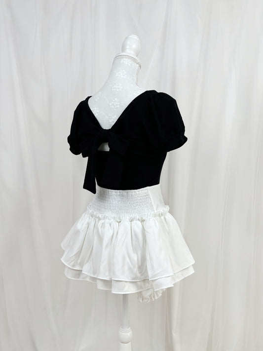 GRL Back Bow Shoujo Top (Black)