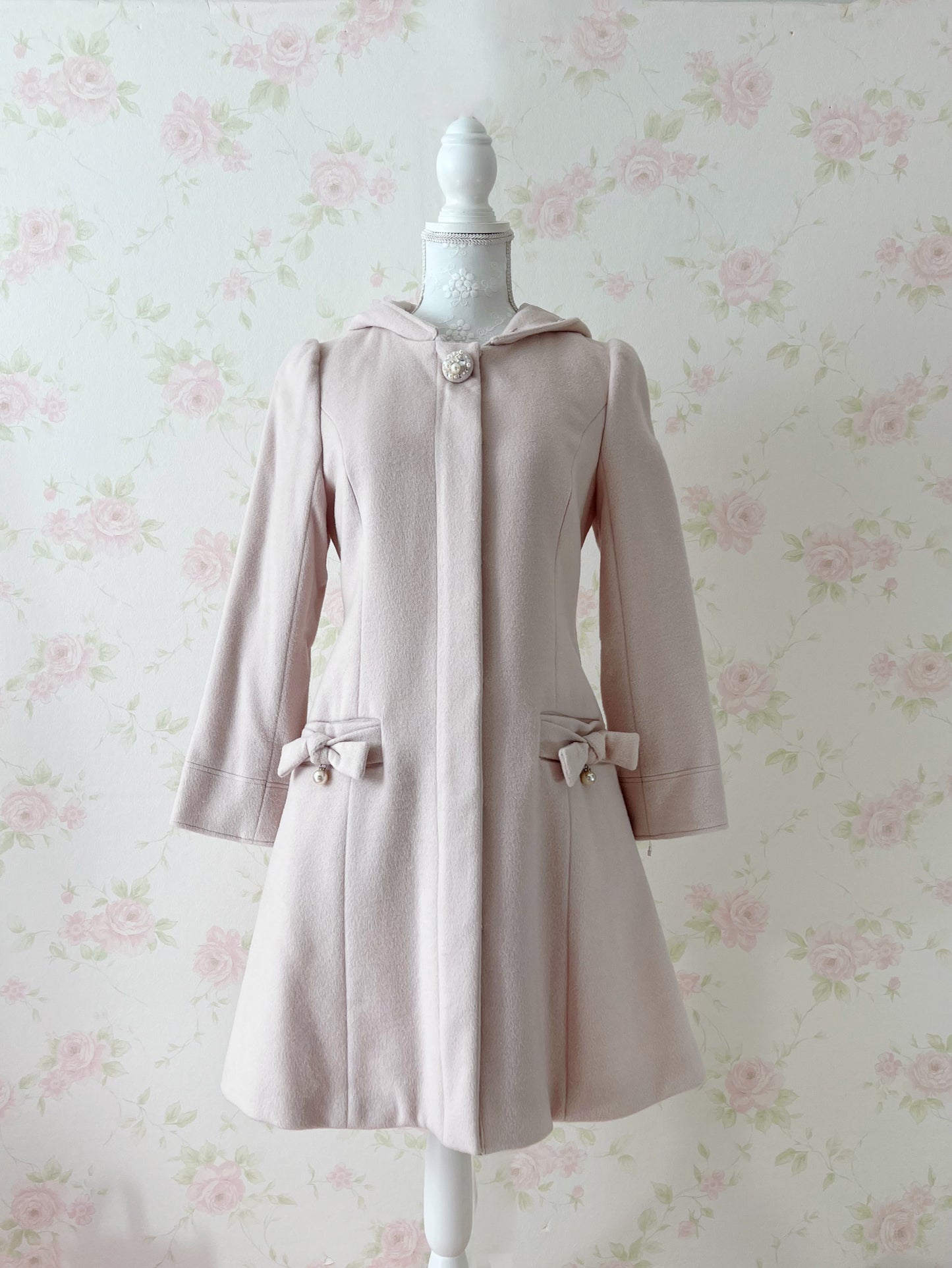 LODISPOTTO Side Ribbon Girly Wool Coat