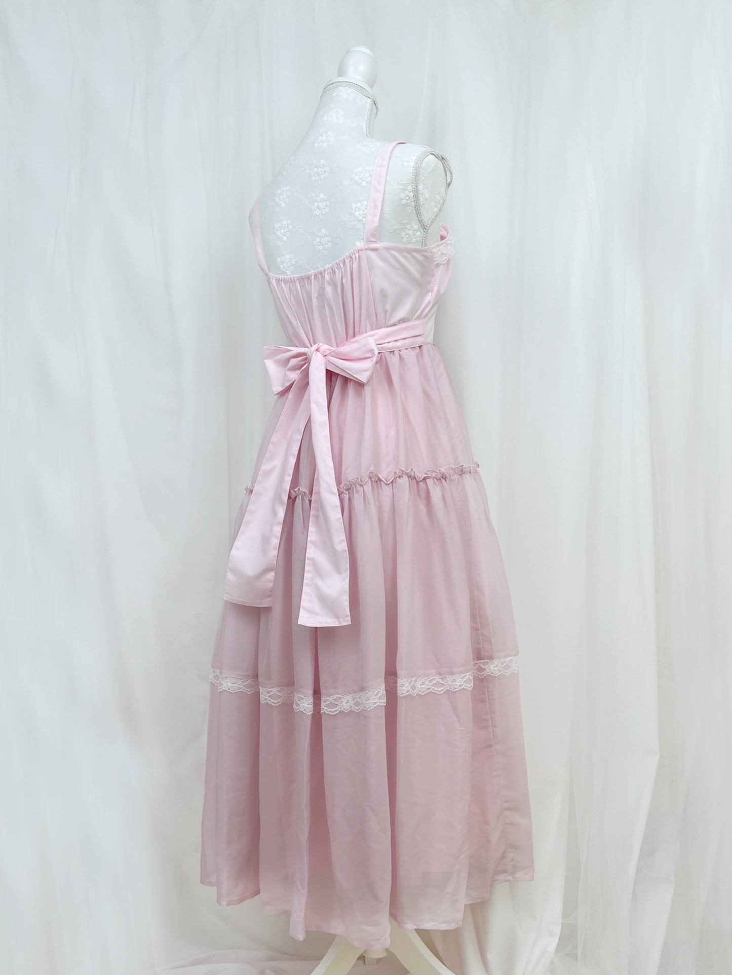 Lovely Tency Lolita Lace Tiered Jumper Dress
