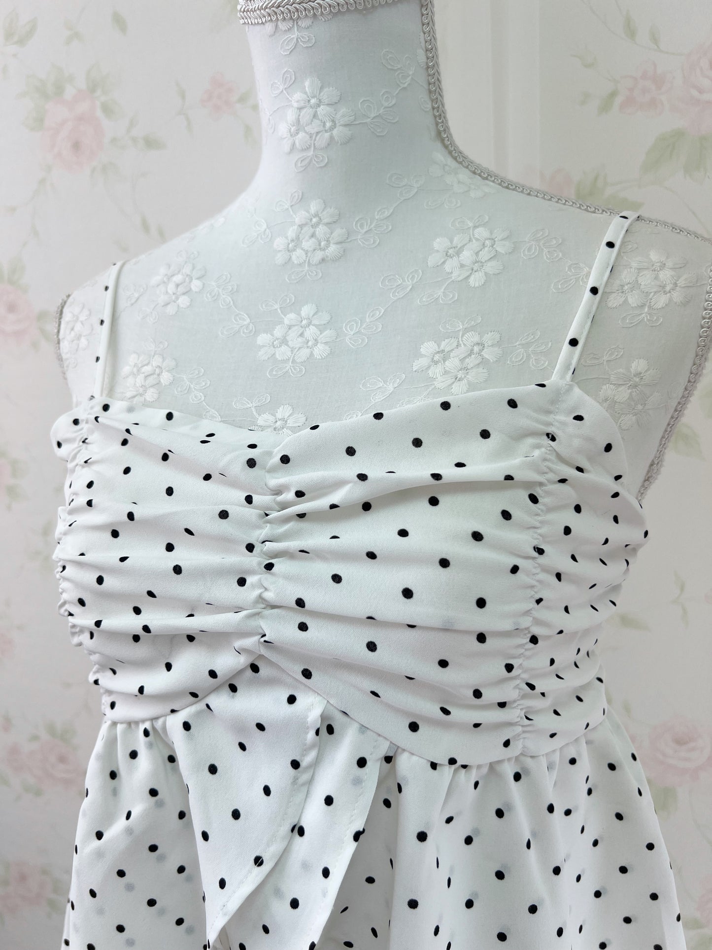GRL Polka Dot Flare Camisole