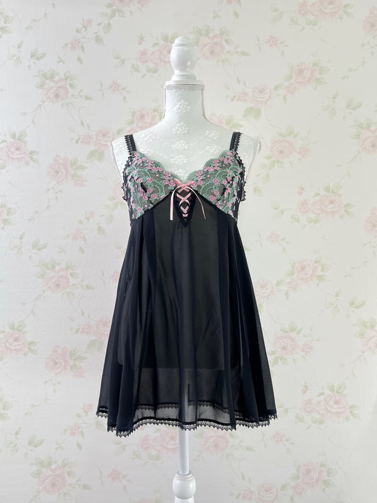 IMAGE Floral Embroidery Baby Doll