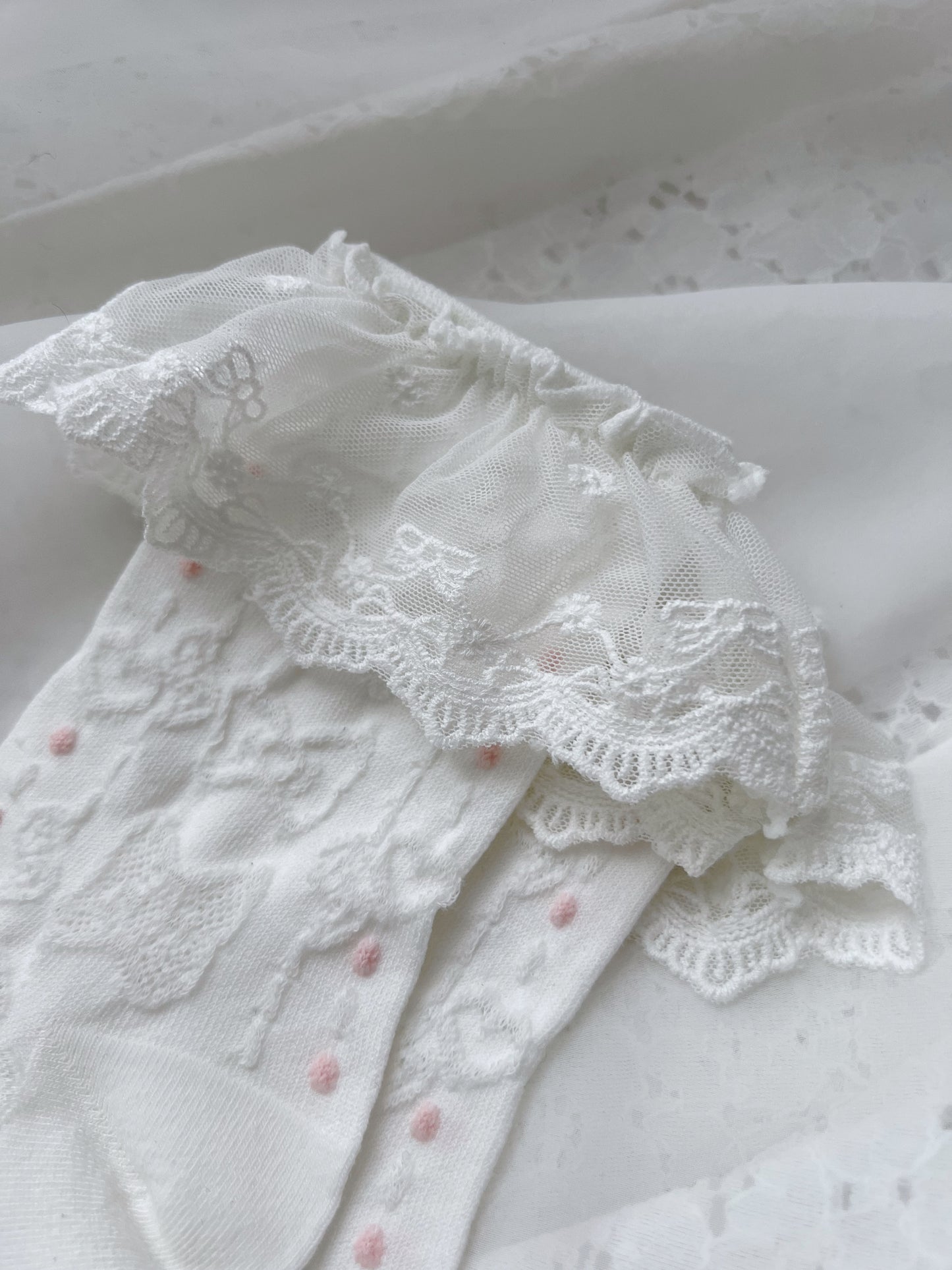 My Melody Lace Ribbon Socks