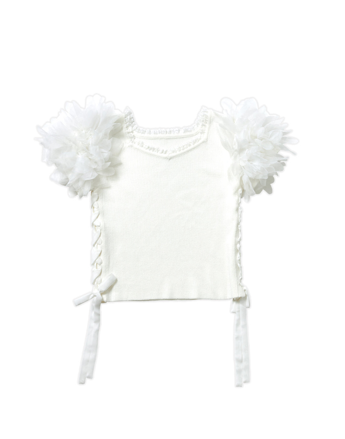 <March Delivery> mellfy memory Fairy flower sleeve Top