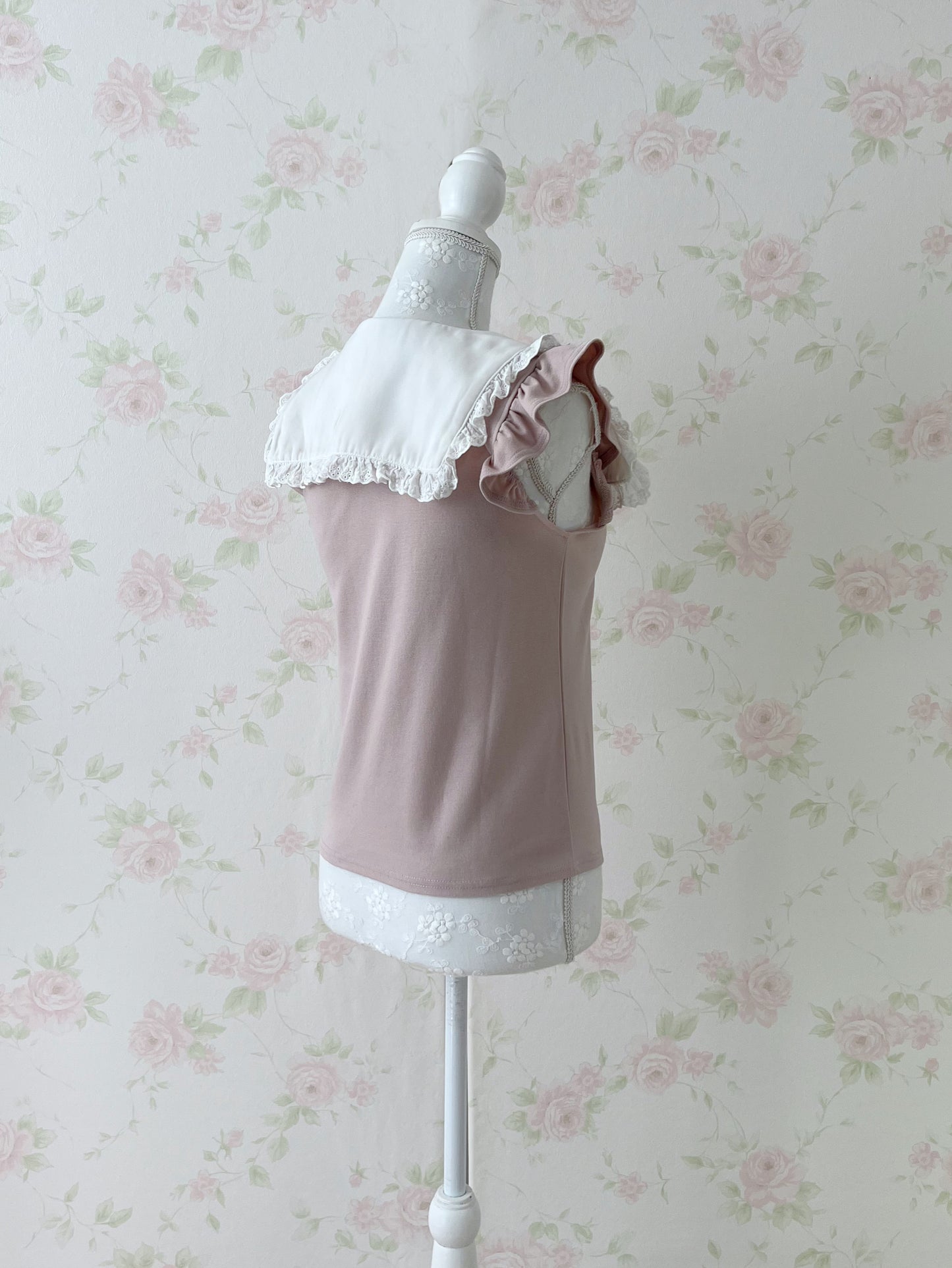 Ank Rouge French Frilled Sleeve Top
