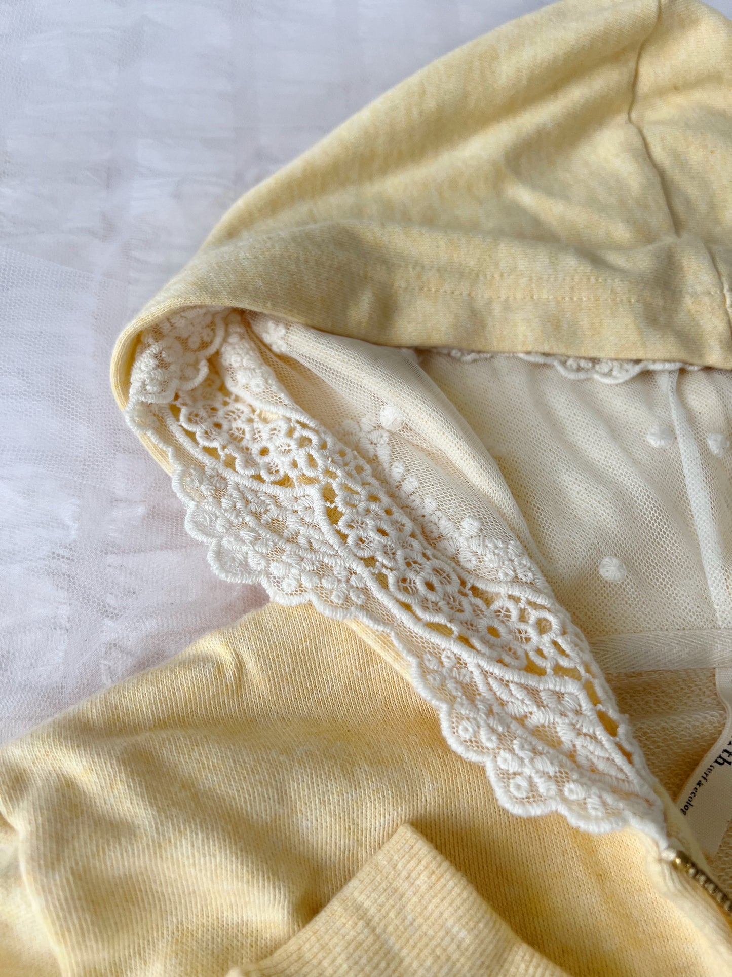 earth music & ecology Bow Pocket Lace Hoodie