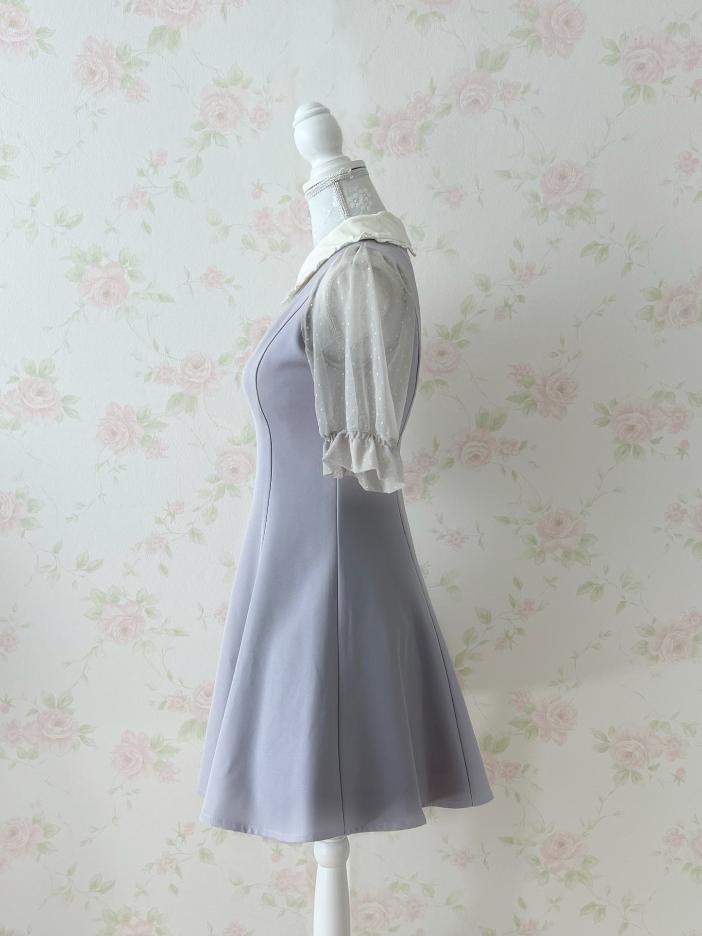 ROJITA Tulle Sleeve A-Line Dress