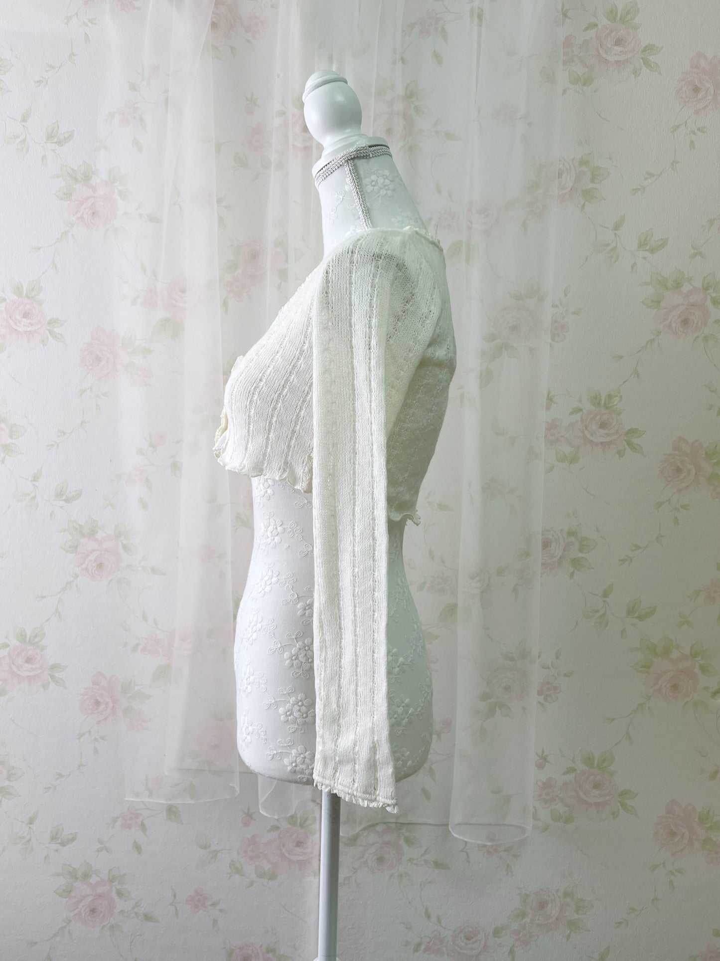 KLEIN PLUS Short Cardigan (Ivory)