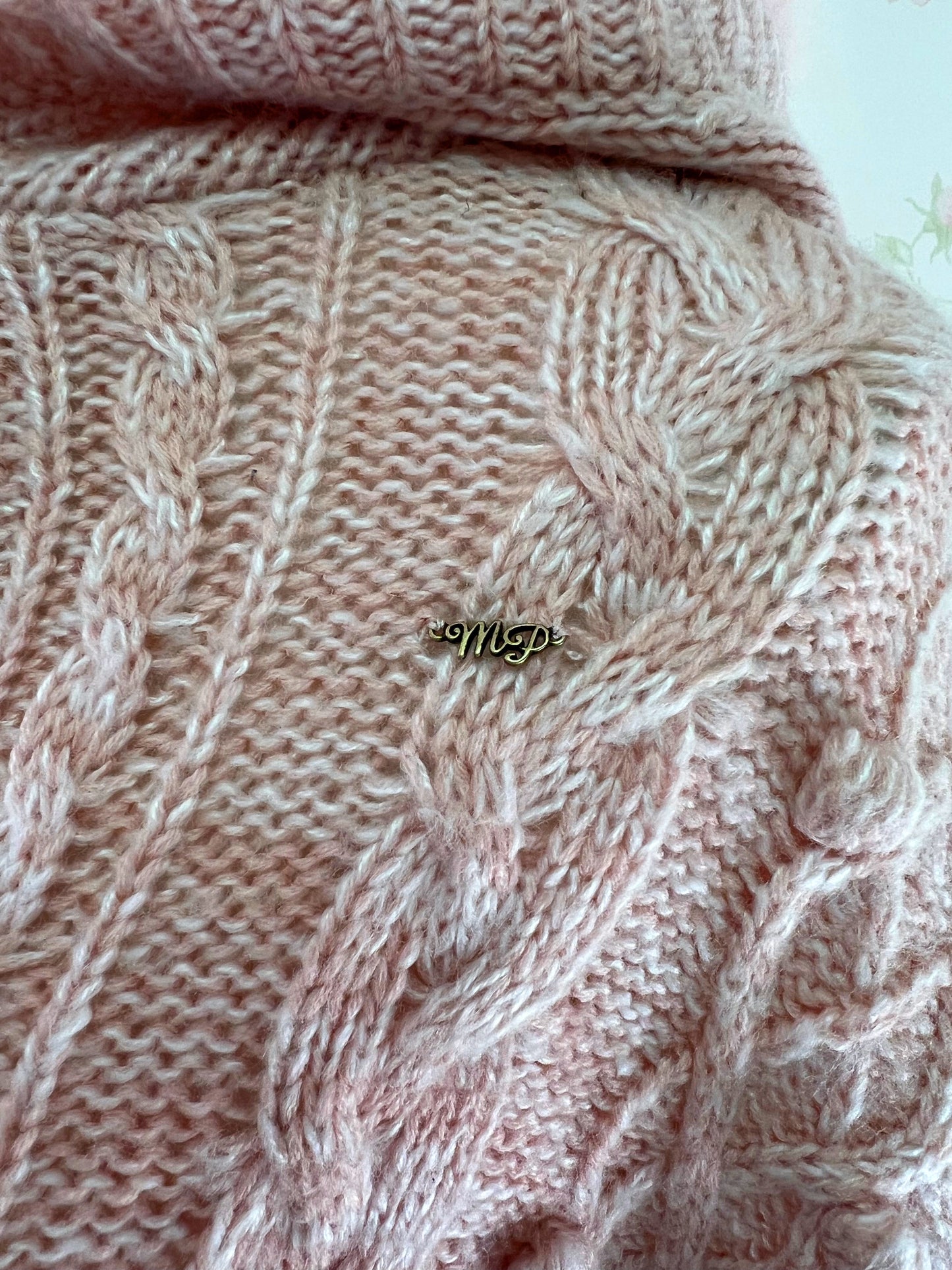 mezzo piano Rabbit Fur Poncho (pink)