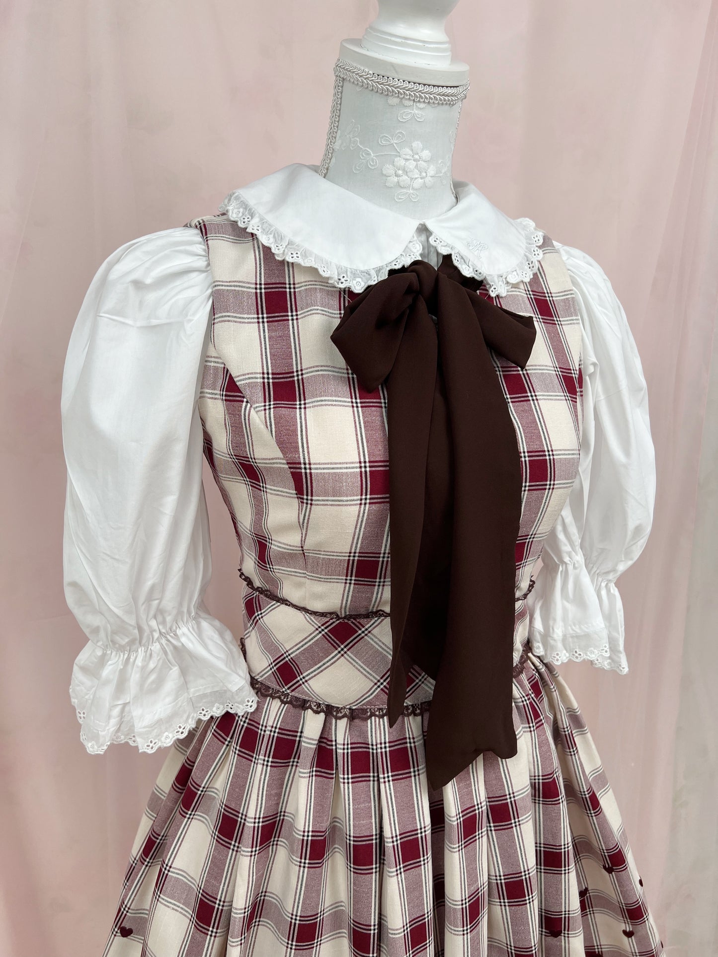 (46% OFF) mille fille closet by LODISPOTTO Heart Dot Checked Dress