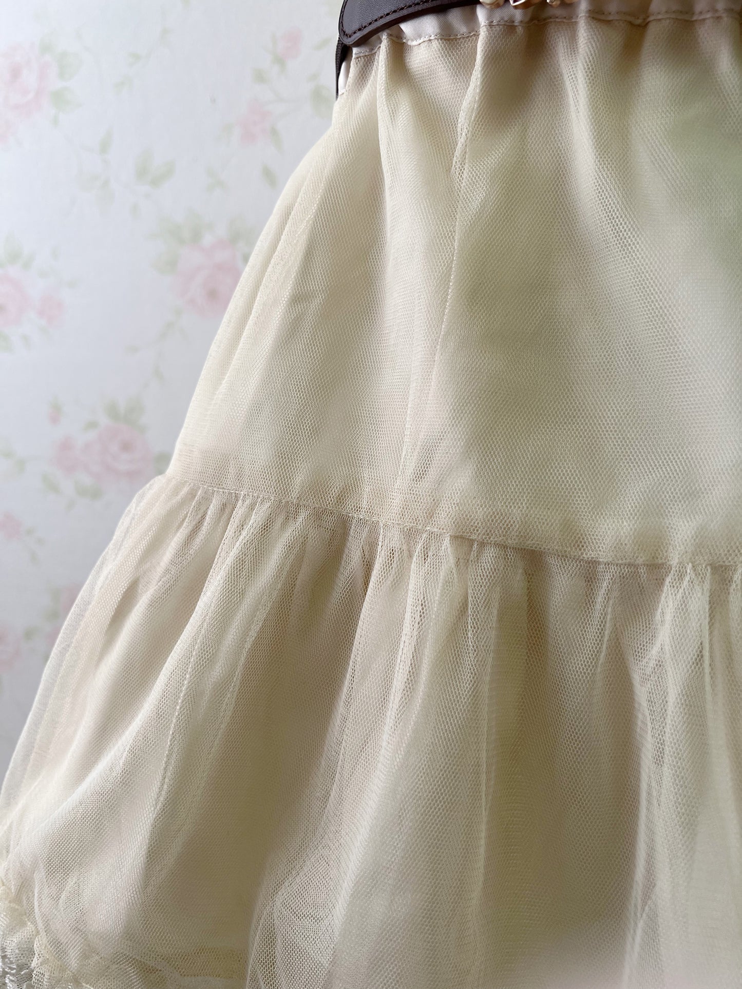 ARROW Tulle Lace Hem Skirt