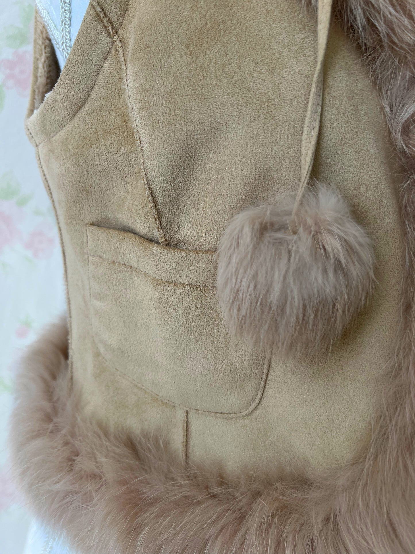 CECIL McBEE Deer Fur Vest