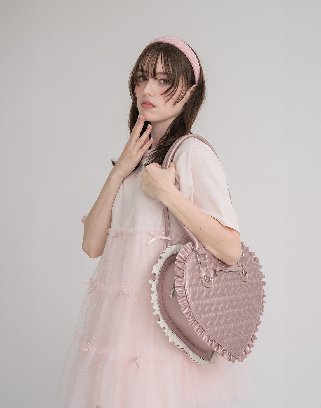 Lolime Tulle tiered cut sew mini dress