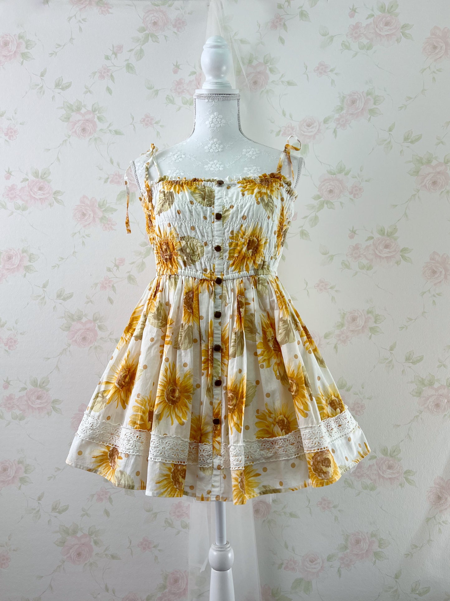 LIZ LISA Sun Flower Cotton Summer Short Dress