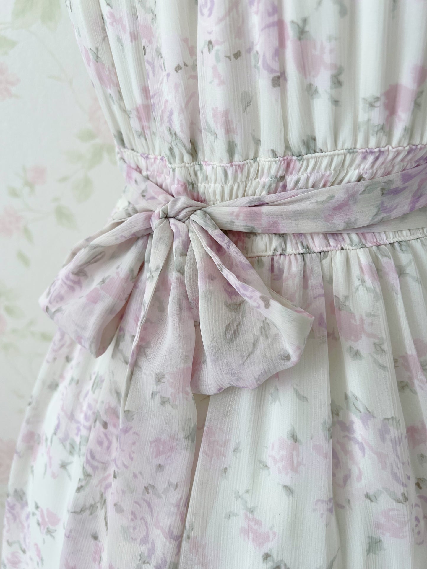 L’EST ROSE Soft Rose Chiffon Dress (Light Pink)
