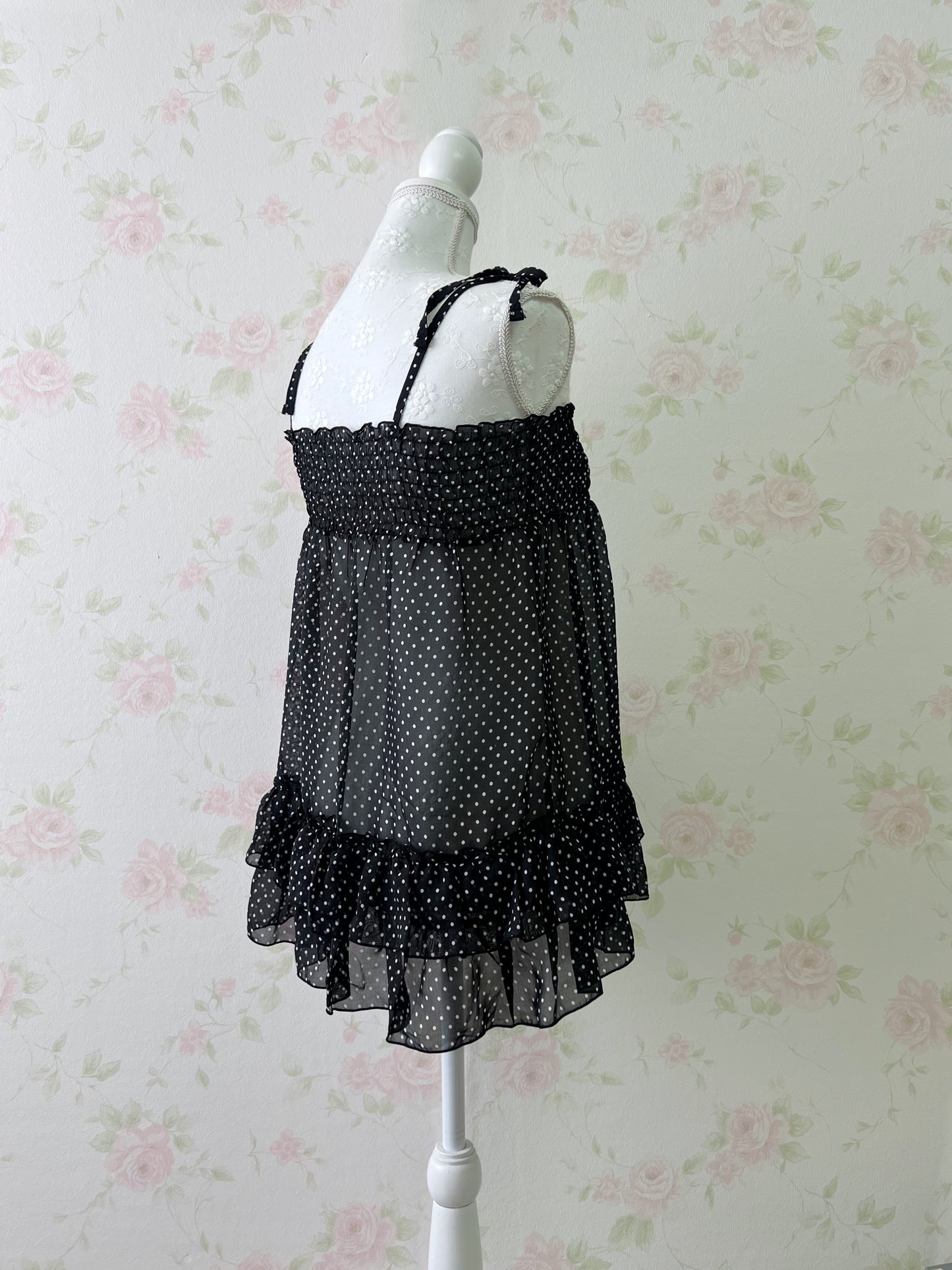 Honey’s Polka Dot Chiffon Tunic Top