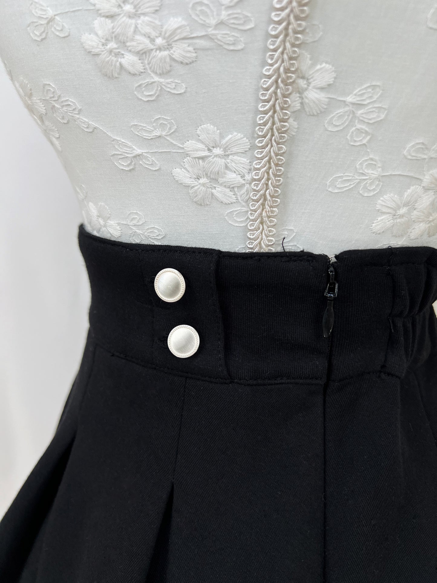Mezzo piano junior Pleated Skirt (Black)